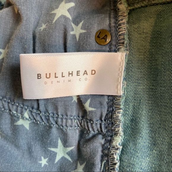 Bullhead Teal Frayed Highrise Denim Cutoff Shorts - Picture 6 of 6